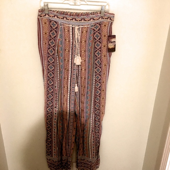 BeBop Pants - Bebop flowy boho print pants